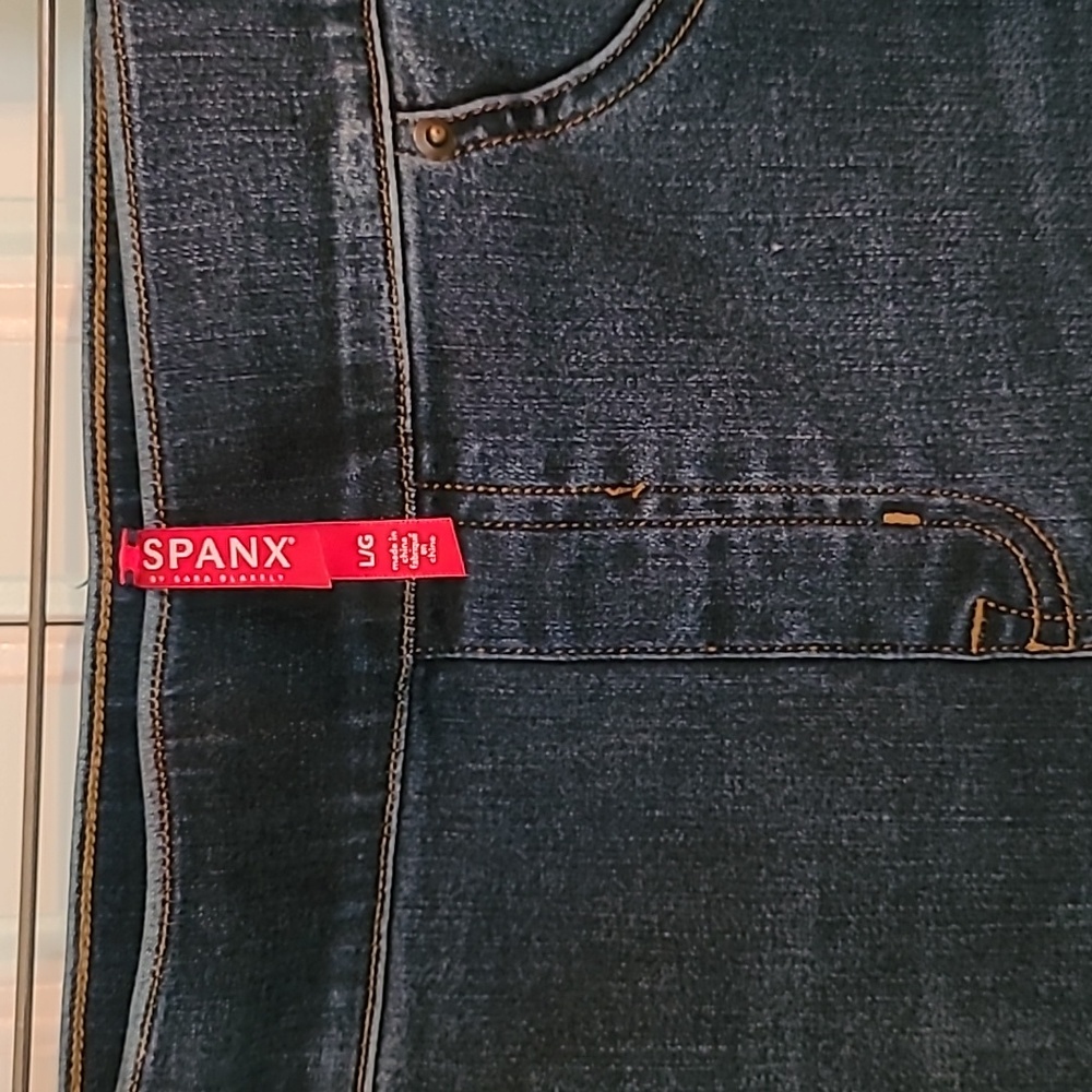 SPANX BLUE JEAN LEGGINGS 👖